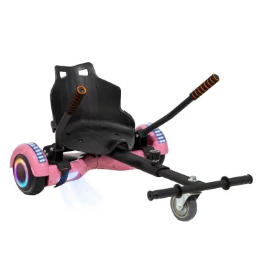 Hoverboard Paket Go-Kart, 6.5 zoll, Regular Pink PRO 4Ah, für Kinder und Erwachsene