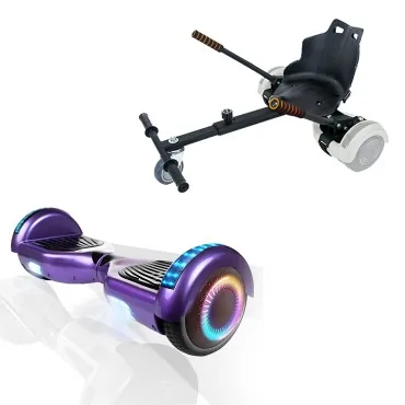 Hoverboard Paket Go-Kart, 6.5 zoll, Regular Purple PRO 2Ah, für Kinder und Erwachsene
