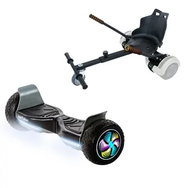 Hoverboard Paket Go-Kart, 8.5 zoll, Hummer Black PRO 4Ah, für Kinder und Erwachsene